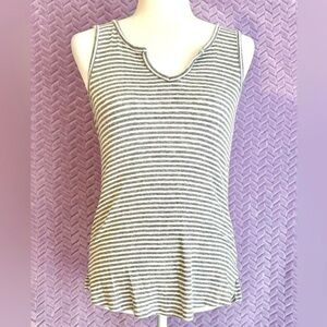 GAP Striped Gray Sleeveless Top